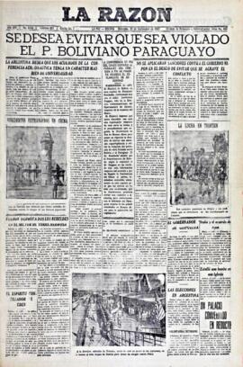 La Razón, edición del 22 de septiembre de 1937