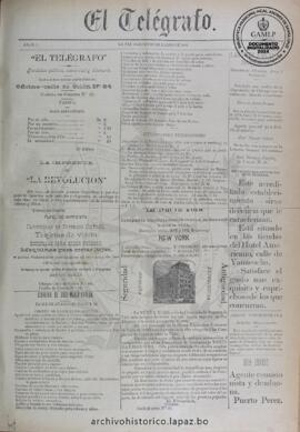 El Telegrafo, edición del 31 de marzo de 1894