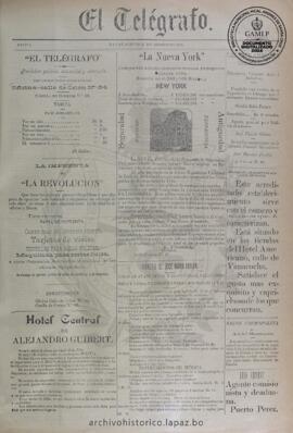 El Telegrafo, edición del 24 de agosto de 1893