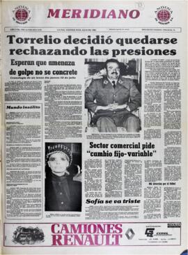 ESPERAN QUE AMENAZA DE GOLPE NO SE CONCRETE. (1982, 16 de julio). Meridiano [La Paz, Bolivia], p. 1.