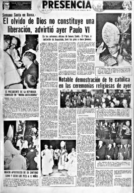 Presencia, edición del 8 de abril de 1966