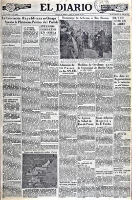 El Diario, edición del 10 de julio de 1952