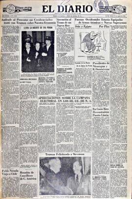 El Diario, edición del 12 de agosto de 1952