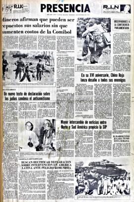 Presencia, edición del 1 de octubre de 1965