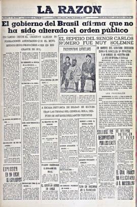 La Razón, edición del 11 de mayo de 1937