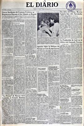 El Diario, edición del 8 de septiembre de 1952