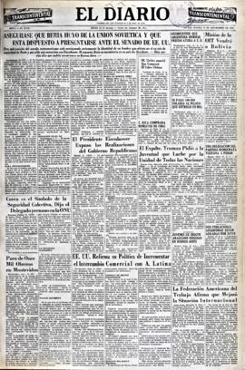 El Diario, edición del 22 de septiembre de 1953