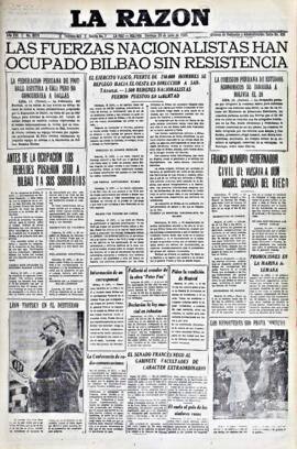La Razón, edición del 20 de junio de 1937