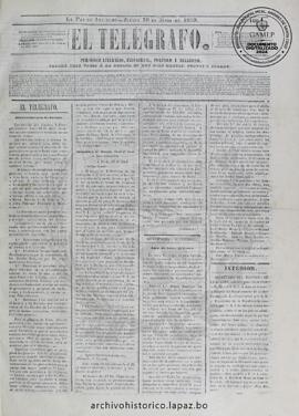 El Telegrafo, edición del 30 de junio de 1859