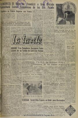 La Tarde, edición del 10 de marzo de 1960