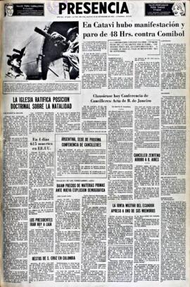 Presencia, edición del 30 de noviembre de 1965