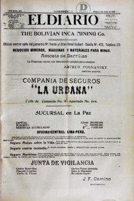 El Diario, edición del 2 de junio de 1906