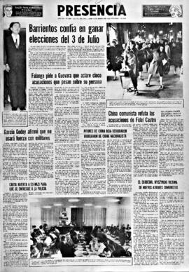 Presencia, edición del 10 de enero de 1966