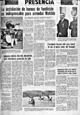 Presencia, edición del 29 de mayo de 1966