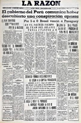 La Razón, edición del 14 de enero de 1937