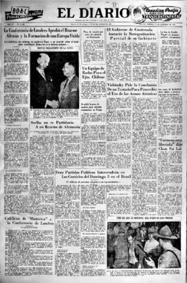 El Diario, edición del 1 de octubre de 1954