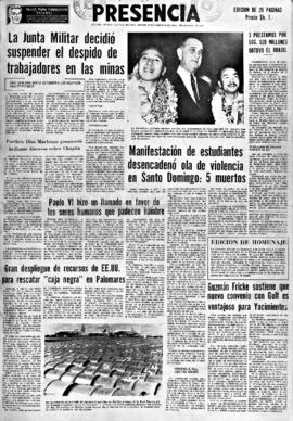Presencia, edición del 10 de febrero de 1966