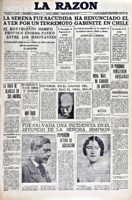 La Razón , edición del 20 de marzo de 1937