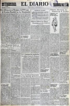 El Diario, edición del 9 de octubre de 1952