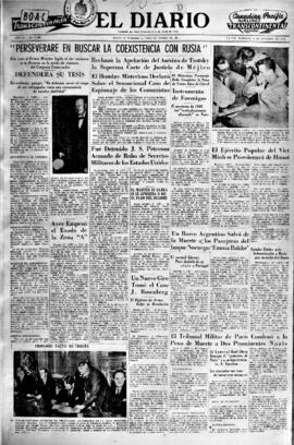 El Diario, edición del 10 de octubre de 1954