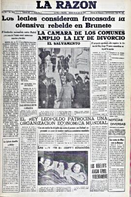 La Razón, edición del 24 de julio de 1937