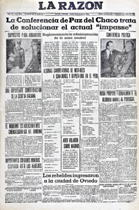 La Razón, edición del 15 de octubre de 1936