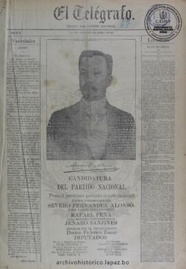 El Telegrafo, edición del 3 de enero de 1896