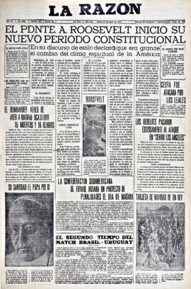 La Razón, edición del 21 de enero de 1937