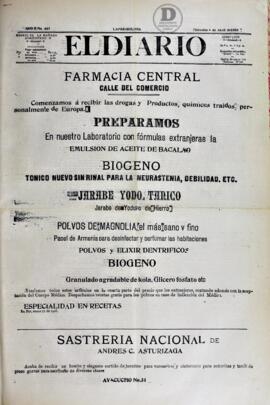 El Diario, edición del 4 de abril de 1906