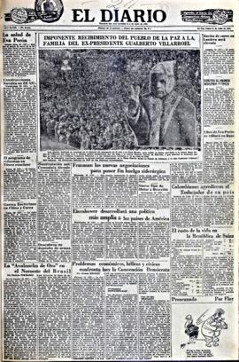 El Diario, edición del 21 de julio de 1952