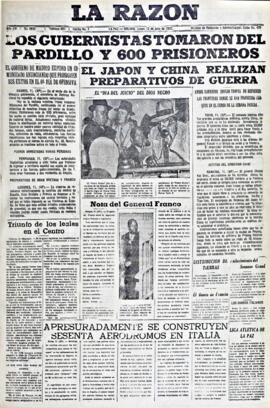 La Razón, edición del 12 de julio de 1937