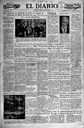 El Diario, edición del 13 de diciembre de 1954