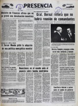 CANCILLERÍA INFORMÓ A PAÍSES SOBRE EL CAMBIO DE GOBIERNO. (1981, 11 de agosto). Presencia [La Paz, Bolivia], p. 1.