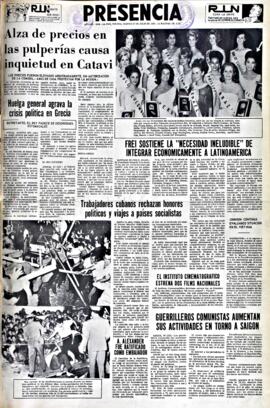 Presencia, edición del 27 de julio de 1965