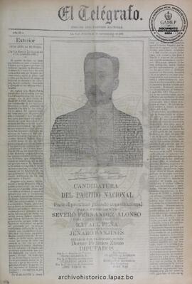 El Telegrafo, edición del 28 de noviembre de 1895