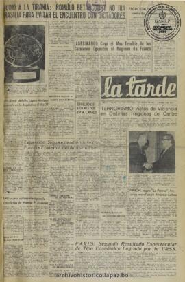 La Tarde, edición del 5 de enero de 1960