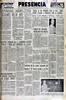 Presencia, edición del 27 de agosto de 1964