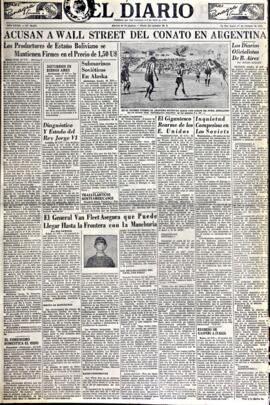 El Diario, edición del 1 de octubre de 1951