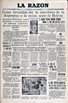 La Razón , edición del 12 de marzo de 1937