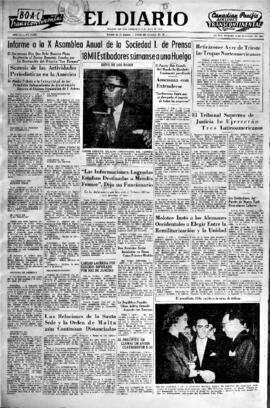 El Diario, edición del 8 de octubre de 1954