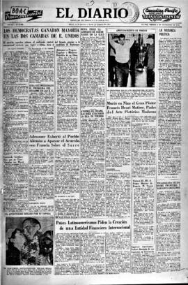 El Diario, edición del 5 de noviembre de 1954