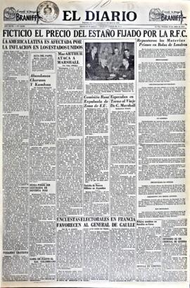 El Diario, edición del 10 de junio de 1951
