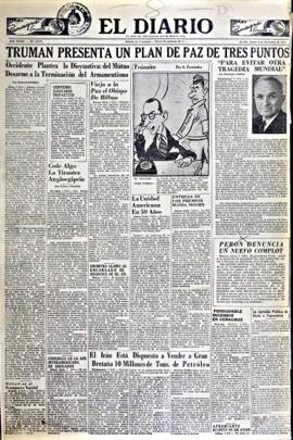 El Diario, edición del 8 de noviembre de 1951