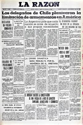 La Razón, edición del 8 de diciembre de 1936