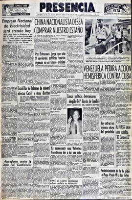 Presencia, edición del 11 de junio de 1964