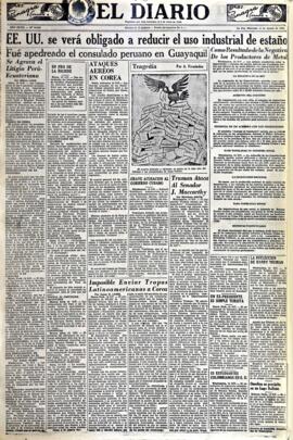 El Diario, edición del 15 de agosto de 1951