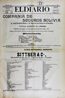 El Diario, edición del 29 de junio de 1906