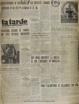 La Tarde, edición del 4 de enero de 1961