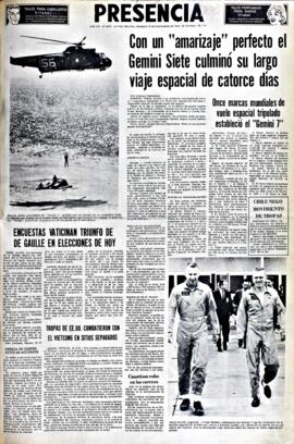 Presencia, edición del 19 de diciembre de 1965