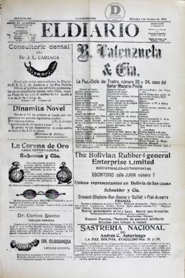 El Diario, edición del 3 de octubre de 1906